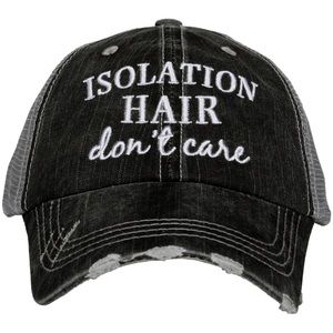 ONE LEFT!!! NEW “ISOLATION HAIR DON'T CARE”WOMEN'S TRUCKER HAT